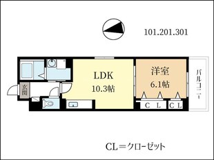 ウィスタリア城陽の物件間取画像